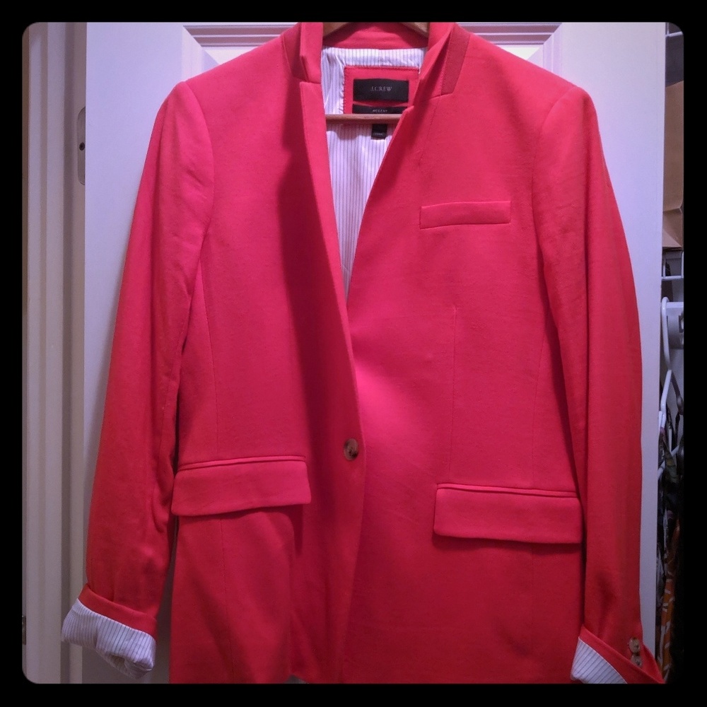 JCrew Poppy colored blazer